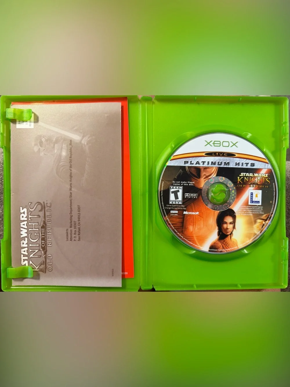 Xbox 360 Star Wars Knights of the Old Republic Game